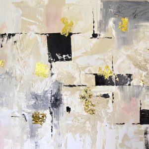 Golden Stratum--Original Mixed Media Painting (In Private Collection)