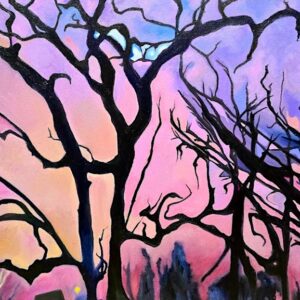 Mysterious Pink Landscape