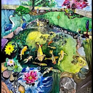 Timeless Zenscape-- Original Mixed Media Painting (In Private Collection)