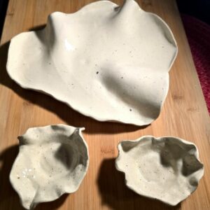 Sand Waves Ceramic Charcuterie board Set (Sold)